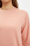 Relax Fit Basic Pamuklu Sweatshirt Tunik