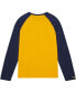 Фото #1 товара Men's Maize Michigan Wolverines Legendary Slub Raglan Long Sleeve T-shirt