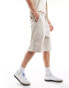 Bershka skater carpenter short in sand