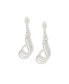 ფოტო #1 პროდუქტის Women's Silver Bling Drop Earrings