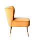 Фото #14 товара 22" Wide Upholstered Tufted Velvet Accent Chair With Metal Leg