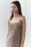 Фото #5 товара Платье из жоржета с воланами ZARA