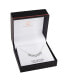 ფოტო #4 პროდუქტის Pave Cubic Zirconia 5 Heart Necklace in Sterling Silver, Created for Macy's