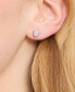 ფოტო #2 პროდუქტის Cubic Zirconia Heart Mini Stud Earrings