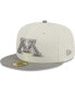 Фото #3 товара Men's Stone, Gray Minnesota Golden Gophers Chrome and Concrete 59FIFTY Fitted Hat