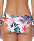 ფოტო #2 პროდუქტის Juniors' Luna Tie-Side Floral-Print Bikini Bottom