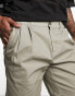 ASOS DESIGN 2 pack pleated chino shorts in mid length in black and khaki save