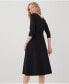 ფოტო #5 პროდუქტის Women's Organic Cotton Fit & Flare Midi Party Dress - Shorty