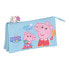 Фото #1 товара Школьный пенал Peppa Pig Baby Светло Синий (22 x 12 x 3 cm)