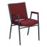 Фото #5 товара Hercules Series Heavy Duty Burgundy Patterned Fabric Stack Chair With Arms