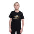 ALPHA INDUSTRIES Basic Foil Print short sleeve T-shirt black / yellow gold, 16 лет - фото #2