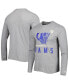 Men's Heathered Gray Los Angeles Rams Combine Authentic Red Zone Long Sleeve T-shirt