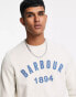 Barbour John crew neck sweatshirt in ecru