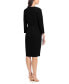 Women's Jewel-Neck 3/4-Sleeve Sheath Dress