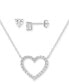 Фото #1 товара Кольцо Giani Bernini Open Heart Necklace & Ears