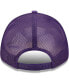 Фото #5 товара Men's Purple Los Angeles Lakers Team Logo Patch 9FORTY Trucker Snapback Hat