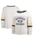 ფოტო #1 პროდუქტის Women's Oatmeal Distressed Michigan Wolverines Vault All Class Lena Long Sleeve T-shirt