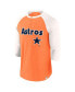 Фото #2 товара Men's Orange/Cream Houston Astros Historical Win 3/4-Sleeve Henley T-Shirt