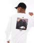 Фото #1 товара The North Face Camping retro back graphic sweatshirt in white Exclusive at ASOS