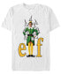 Фото #1 товара Men's Elf Narwhals Short Sleeve T-shirt