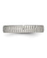 Stainless Steel Polished and Textured 4mm Band Ring