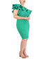 Фото #3 товара Plus Size Ruffled One-Shoulder Dress