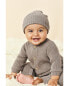 Baby 2-Piece Sweater Jumpsuit & Cap Set 6M