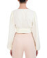Women's Tie-Front Cropped Blouse