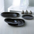 Flat plate Luminarc Carine Black Glass (Ø 26 cm) (24 Units)