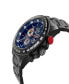 ფოტო #2 პროდუქტის Men's Scuderia Black Stainless Steel Watch 45mm