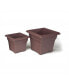 Фото #2 товара Countryside Square Tub Planter Brown 14 Inch
