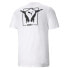 Puma Classics Graphics Infill Crew Neck Short Sleeve T-Shirt Mens White Casual T