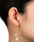 ფოტო #4 პროდუქტის Crystal Double Chain Drop Earrings, Created for Macy's