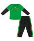 Фото #1 товара Toddler Boys and Girls Green, Black Oregon Ducks Long Sleeve T-shirt and Pants Set