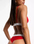 Tommy Jeans archive brazilian bikini bottom in red