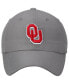 Фото #3 товара Men's Gray Oklahoma Sooners Primary Logo Staple Adjustable Hat