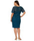 Фото #2 товара Plus Size Embellished Sheath Dress