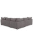 Фото #9 товара Rhyder 3-Pc. 'L' Shaped Fabric Sectional Sofa, Created for Macy's