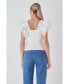 Фото #5 товара Women's ganza Ruffle with Knit Top