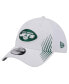 Фото #1 товара Men's White New York Jets Active 39THIRTY Flex Hat