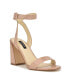 ფოტო #1 პროდუქტის Women's Realy Almond Toe Block Heel Dress Sandals