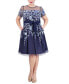 Фото #3 товара Платье Eliza J Plus Size с вышивкой из сетки