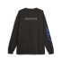 Puma Logo Crew Neck Long Sleeve T-Shirt X Bmw Mens Black Casual Tops 62270301