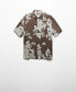 Фото #1 товара Men's Flowy Floral Print Shirt