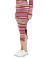 Фото #3 товара Women's Spacedye Stripe Midi Skirt