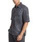 ფოტო #1 პროდუქტის Men's White Palm Print Double-Pocket Shirt