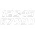 BLACKBIRD RACING #5 20x25 cm Number Stickers