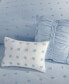 Фото #6 товара Brooklyn Jacquard Cotton 7-Pc. Duvet Cover Set, King/California King