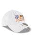 ფოტო #4 პროდუქტის Men's White Phoenix Suns 2022 NBA Playoffs Bubble Letter 9TWENTY Adjustable Hat