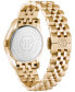 ფოტო #3 პროდუქტის Women's Date Superlative Gold Ion-Plated Bracelet Watch 34mm
